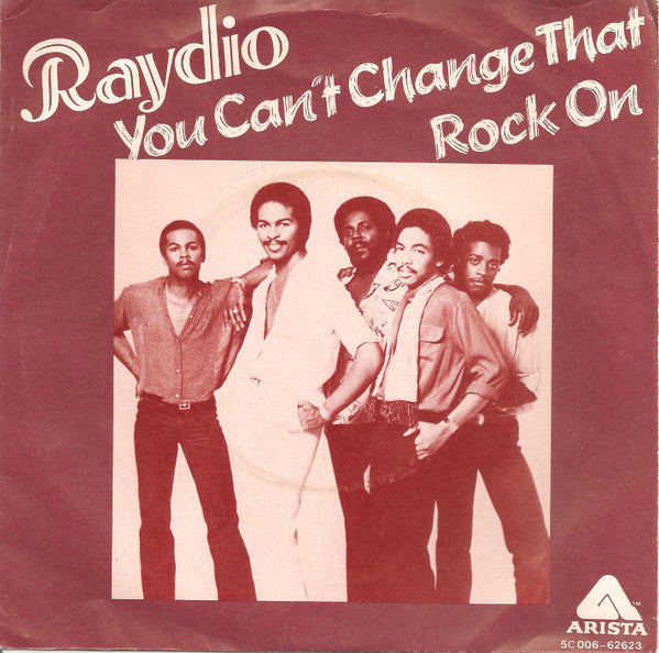Raydio : You Can't Change That (7", Single)
