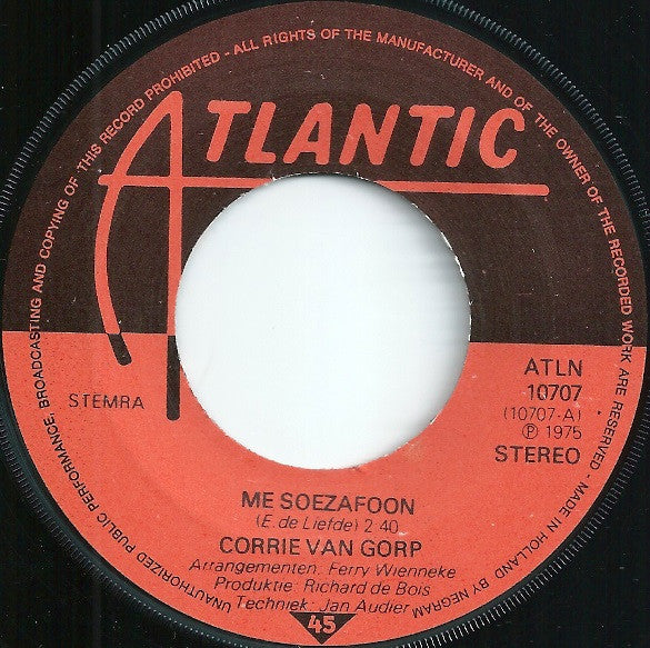 Corrie van Gorp : Me Soezafoon (7", Single)