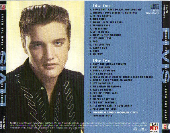 Elvis Presley : From The Heart (2xCD, Comp)