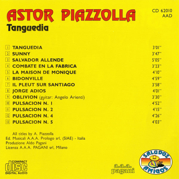 Astor Piazzolla : Tanguedia (CD, Comp)