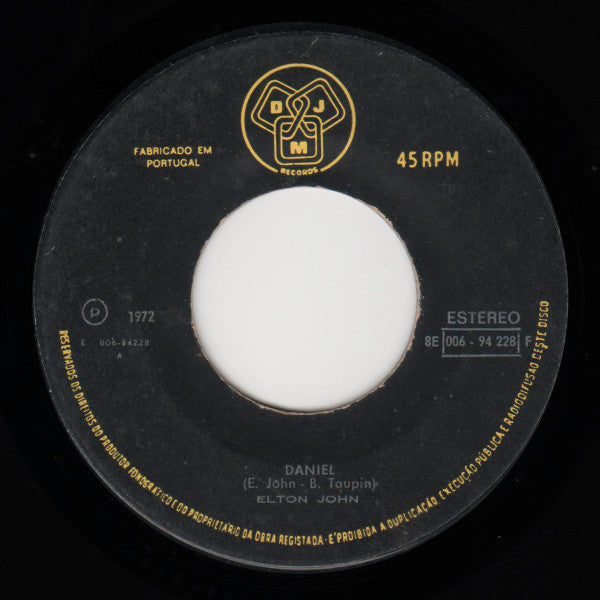 Elton John : Daniel (7", Single)