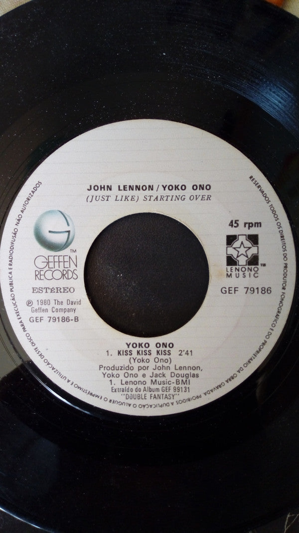 John Lennon : (Just Like) Starting Over (7", Single)