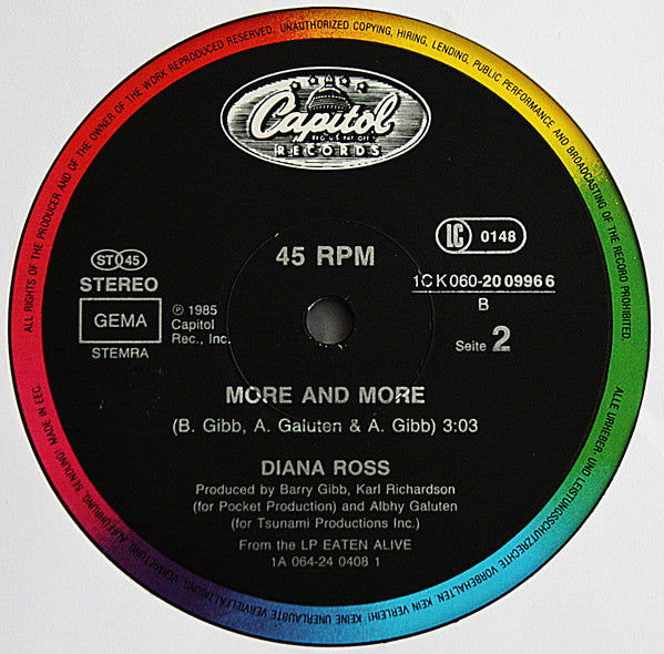 Diana Ross : Chain Reaction (Special Dance Remix) (12", Maxi)