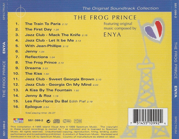 Various : The Frog Prince (The Original Soundtrack Collection) (CD, RE)