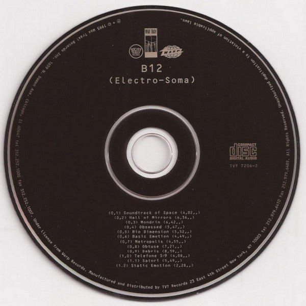 B12 : Electro-Soma (CD, Album)