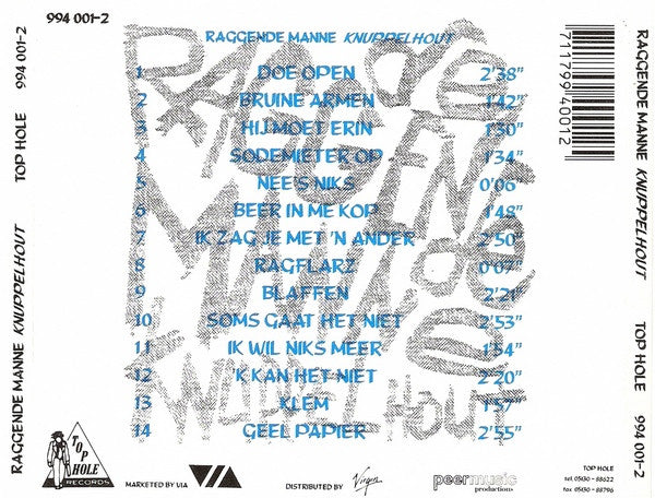 De Raggende Manne : Knuppelhout (CD, Album)