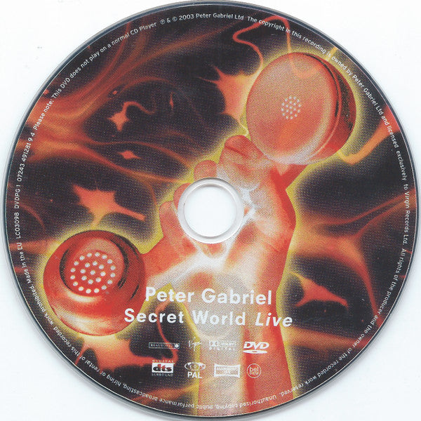 Peter Gabriel : Secret World Live (DVD-V, Multichannel, PAL, Reg)