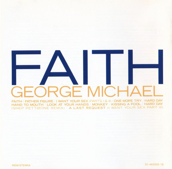 George Michael : Faith (CD, Album, RE, Son)