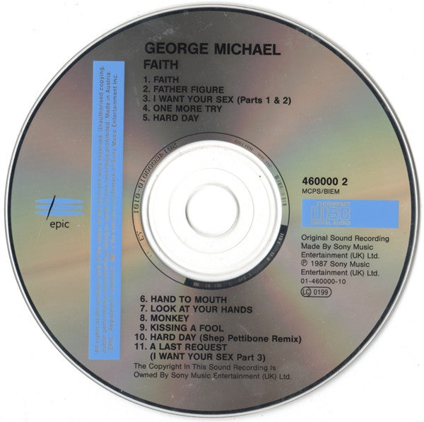 George Michael : Faith (CD, Album, RE, Son)