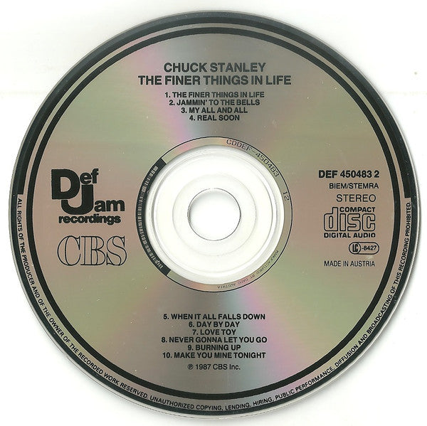 Chuck Stanley : The Finer Things In Life (CD, Album)
