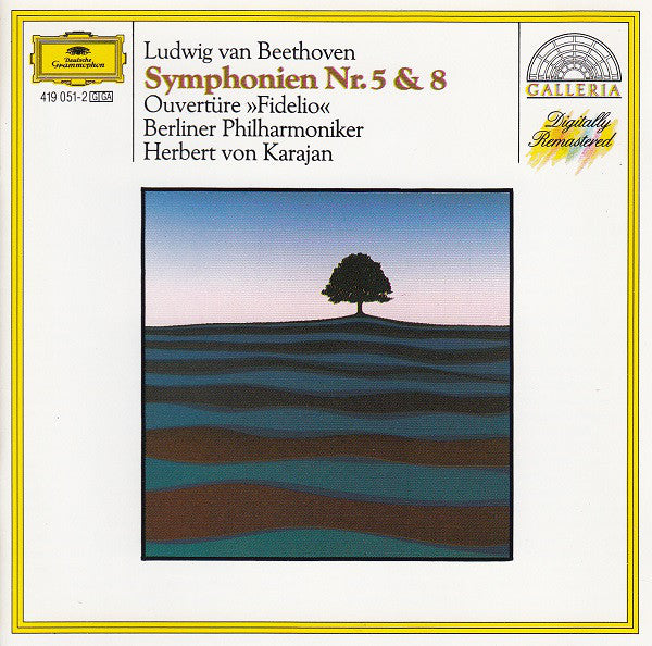 Ludwig van Beethoven / Herbert von Karajan / Berliner Philharmoniker : Symphonies Nos. 5 & 8 / Ouvertüre "Fidelio" (CD, Comp, RE, RM)