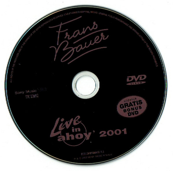 Frans Bauer : Live In Ahoy' 2001 (CD, Album + DVD-V)