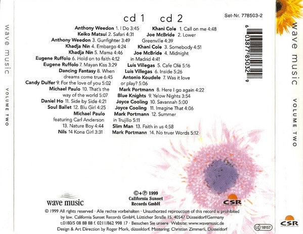 Various : Wave Music Volume Two (2xCD, Comp)