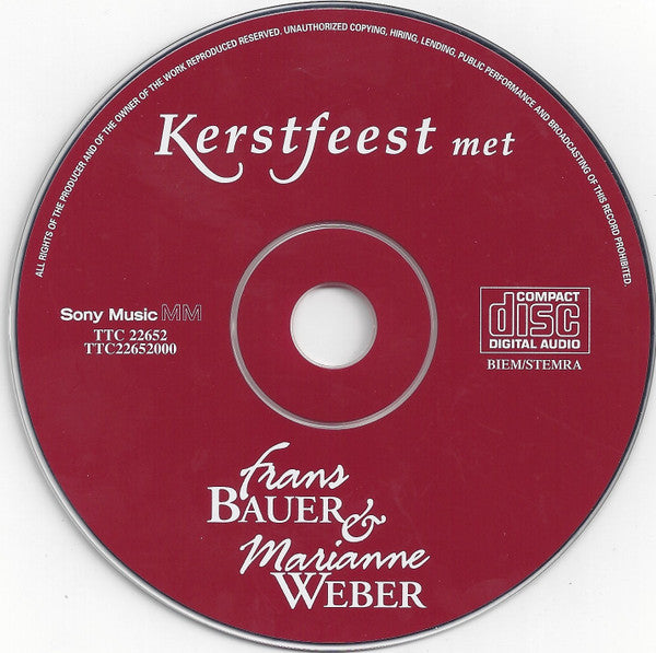 Frans Bauer & Marianne Weber : Kerstfeest Met Frans Bauer & Marianne Weber (CD, Comp)