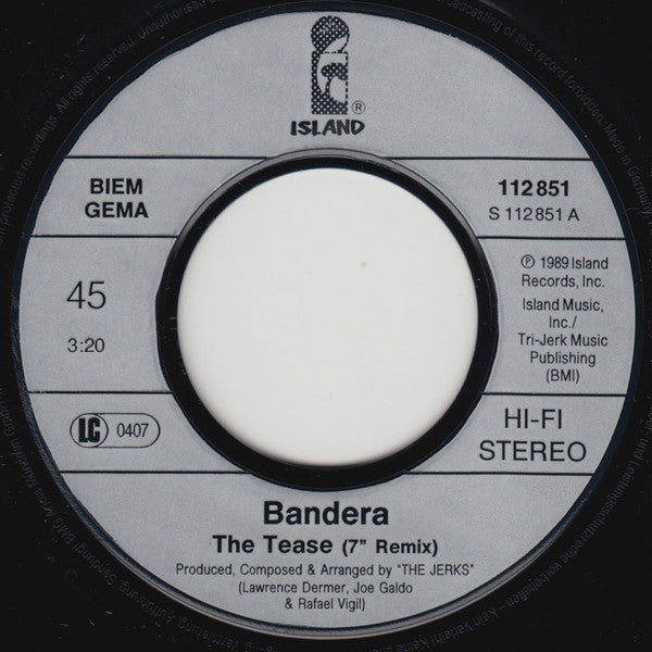 Bandera : The Tease (7", Single)