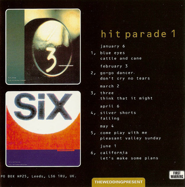 The Wedding Present : Hit Parade 1 (CD, Comp)