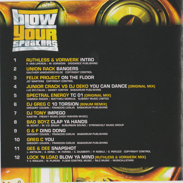 Various : Blow Your Speakers (CD, Mixed)