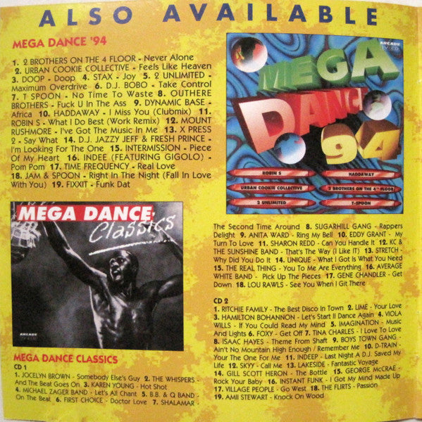 Various : Mega Dance 94 - Volume 2 (CD, Comp)