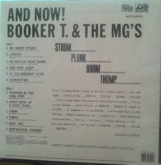 Booker T & The MG's : And Now! (LP, Album, RE, 180)