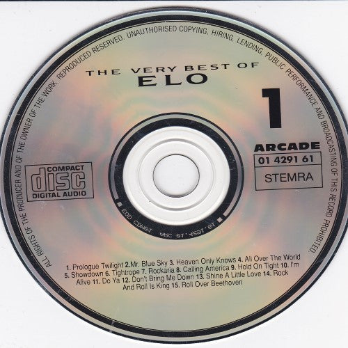 Electric Light Orchestra : The Very Best Of ELO 1 (CD, Comp)