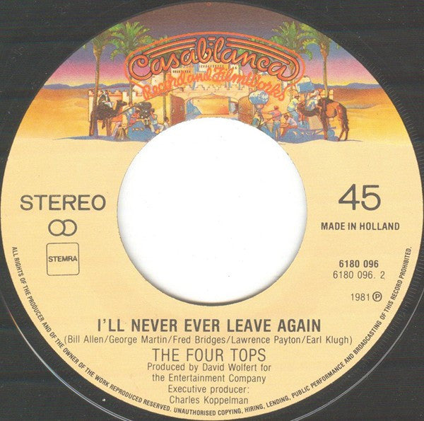 Four Tops : Don't Walk Away (7", Single)