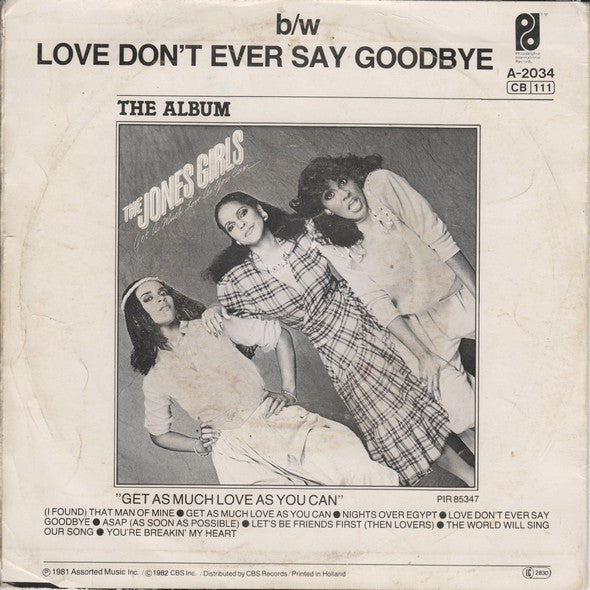 The Jones Girls : (I Found) That Man Of Mine (7", Single)