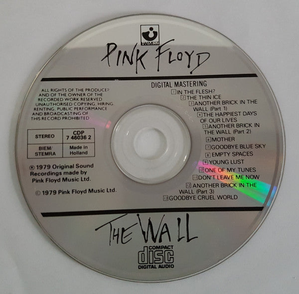 Pink Floyd : The Wall (2xCD, Album, RE)
