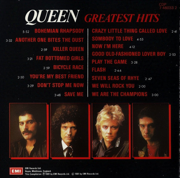 Queen : Greatest Hits (CD, Comp, RE)