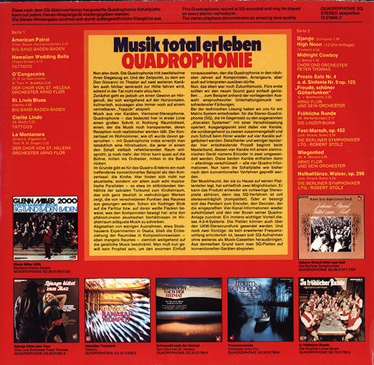 Various : Musik Total Erleben (Quadrophonie) (LP, Album, Quad, Smplr)