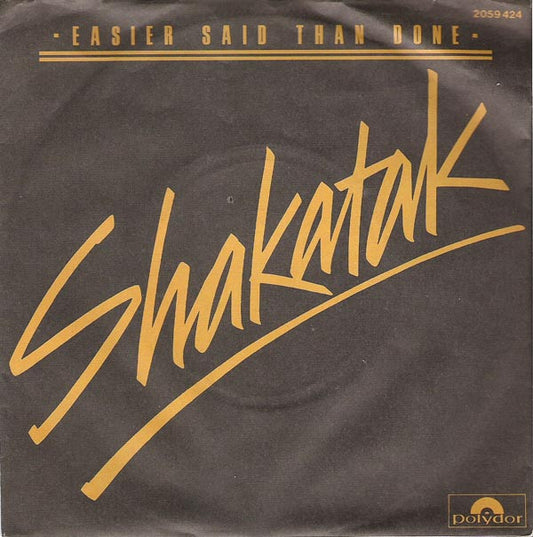 Shakatak : Easier Said Than Done (7", Single)
