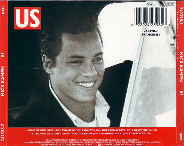 Nick Kamen : Us (CD, Album)
