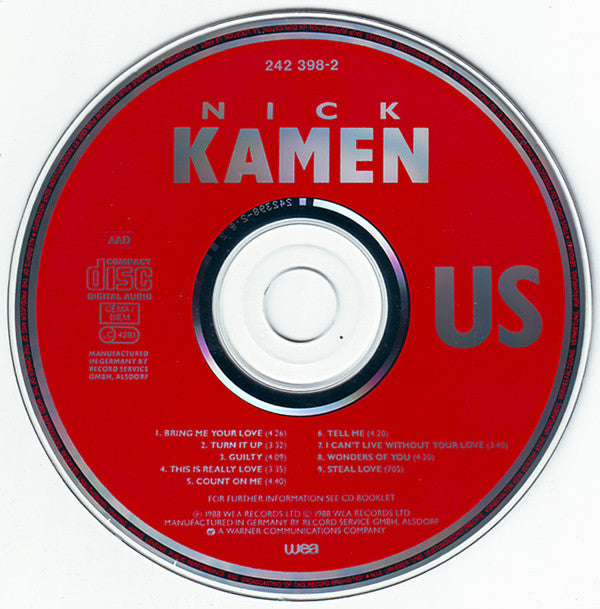 Nick Kamen : Us (CD, Album)