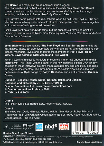 Various, Syd Barrett, Pink Floyd : The Pink Floyd & Syd Barrett Story - The Definitive Edition (2xDVD-V, RE)