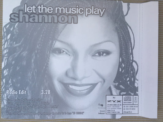 Shannon : Let The Music Play (CD, Single, Promo)