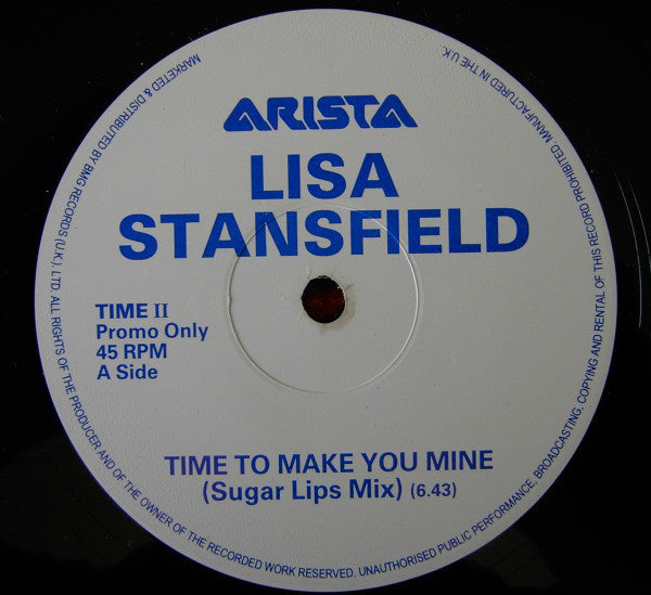 Lisa Stansfield : Time To Make You Mine (12", Promo)