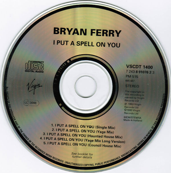 Bryan Ferry : I Put A Spell On You (CD, Single)
