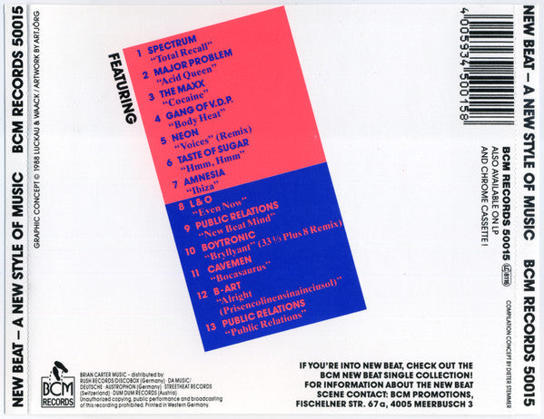 Various : New Beat - A New Style Of Music (CD, Comp)