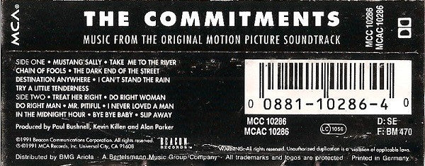 The Commitments : The Commitments (Original Motion Picture Soundtrack) (Cass, Album)