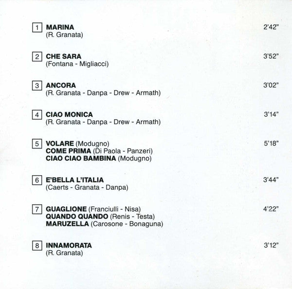 Rocco Granata : Popular Italian Songs (CD, Comp)