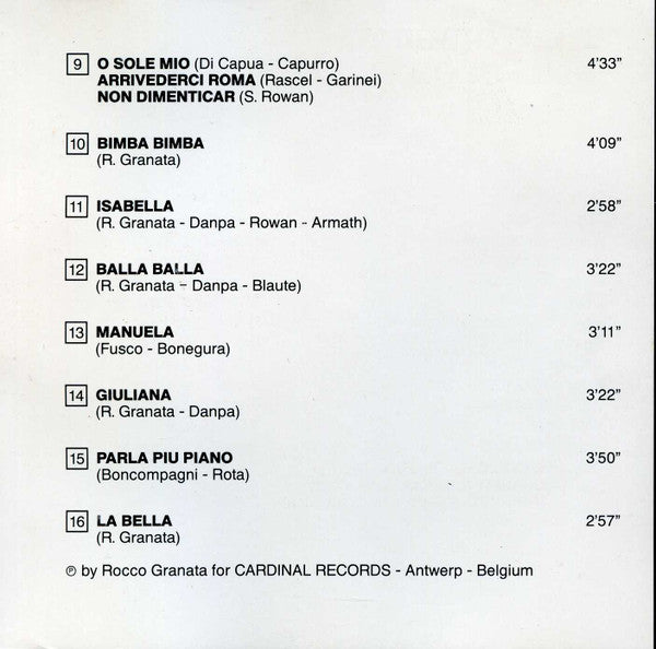 Rocco Granata : Popular Italian Songs (CD, Comp)