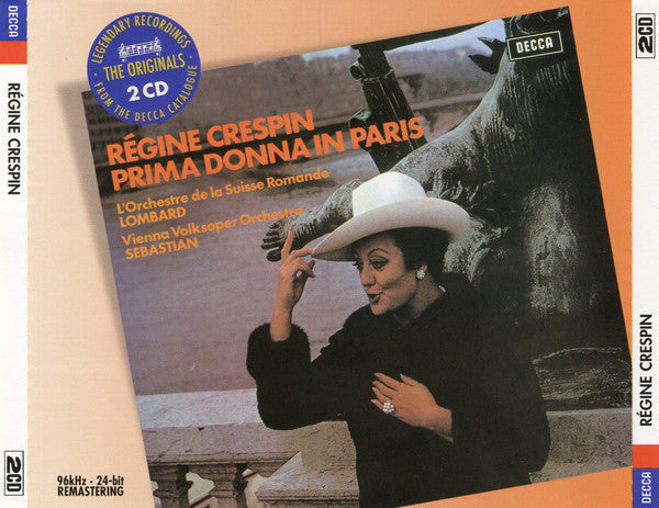 Régine Crespin - L'Orchestre De La Suisse Romande / Alain Lombard, Wiener Volksopernorchester / Georges Sebastian : Prima Donna In Paris (2xCD, RE, RM)