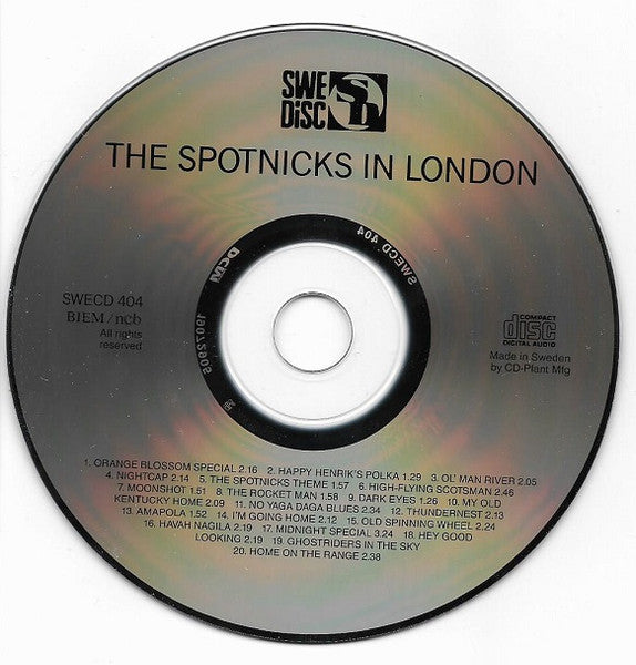 The Spotnicks : Out-A Space The Spotnicks In London (CD, Album, RE, RM)