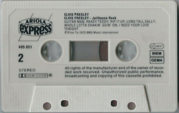Elvis Presley : Jailhouse Rock  (Cass, Comp)