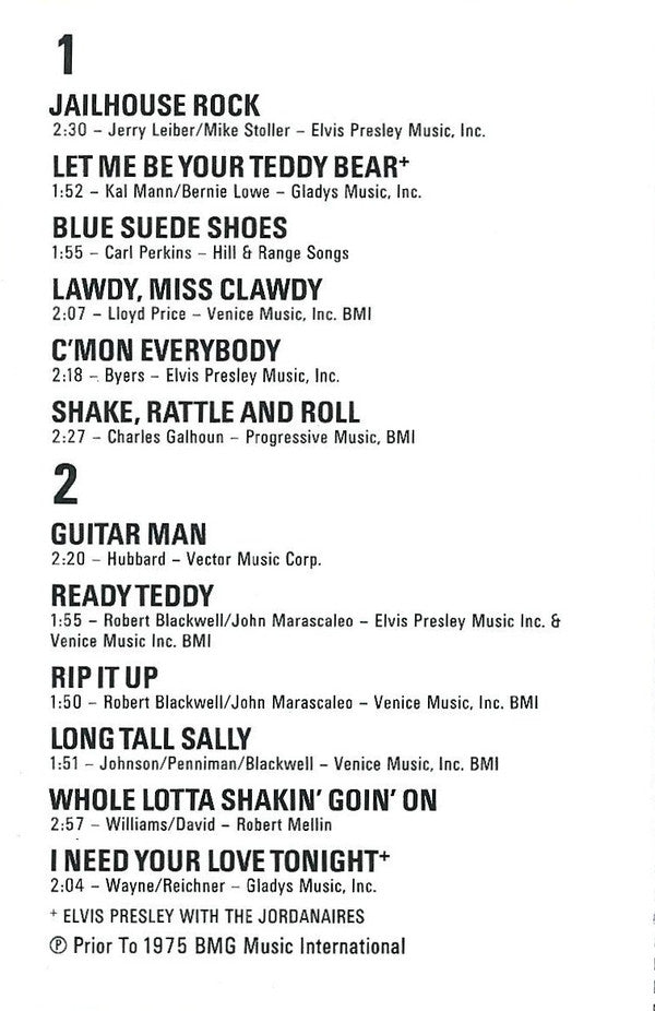 Elvis Presley : Jailhouse Rock  (Cass, Comp)