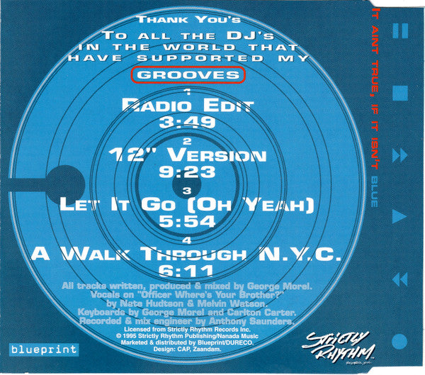 George Morel : Morel's Grooves Part 8 - Officer Where's Your Brother? (Get Her) (CD, Maxi)