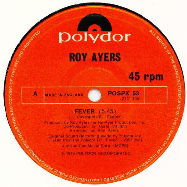 Roy Ayers : Fever (12")