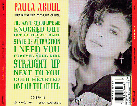 Paula Abdul : Forever Your Girl (CD, Album, RP)