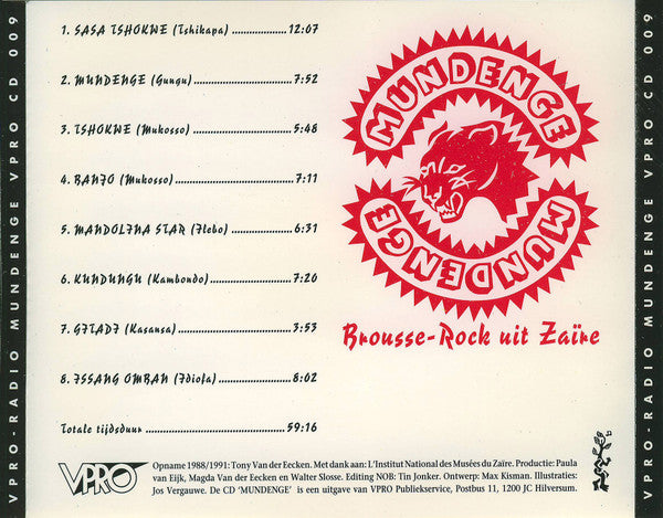 Various : Mundenge (Brousse-rock Uit Zaïre) (CD)