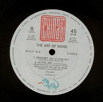 The Art Of Noise : Dragnet (Arthur Baker 12" Mix) (12", Single)