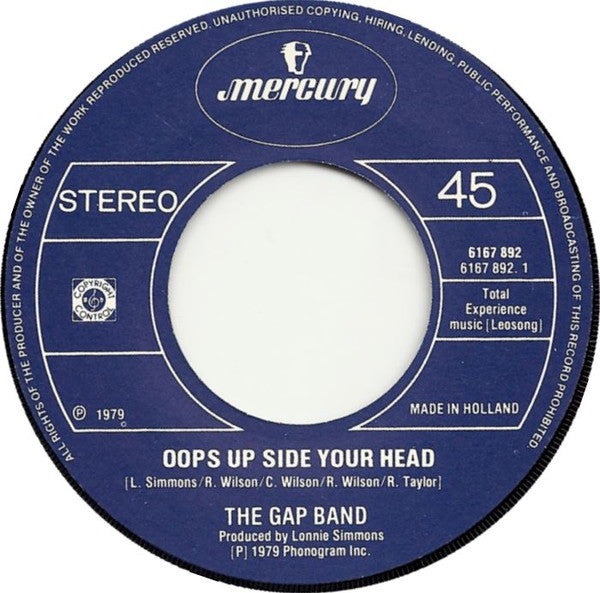 The Gap Band : Oops Up Side Your Head (7", Single)